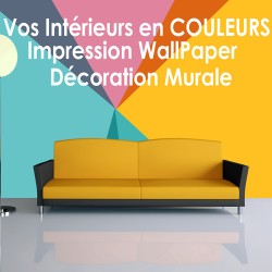 adhesifs imprimé mural pour décoration d'intérieur hôtel